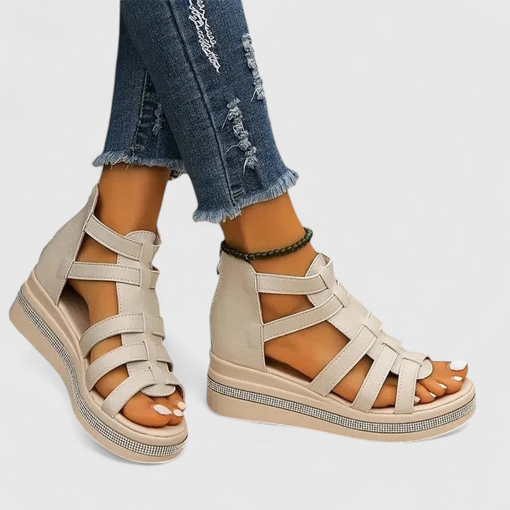 Vordaine | Women's Gladiator Platform Wedge Sandals - Image 8