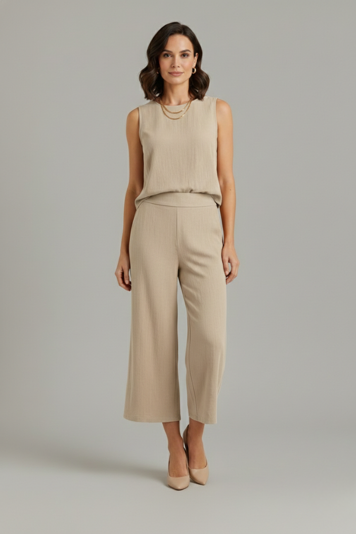 Vordayne | Women's Two Piece Set Wide Leg Trousers - Image 1