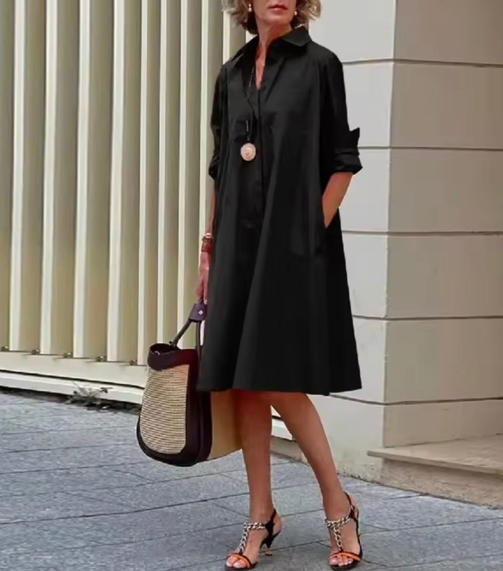 Vornaith | Women's Relaxed Fit Shirt Dress - Image 2