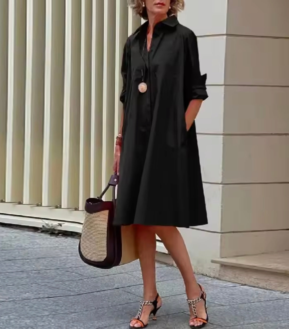 Vornaith | Women's Relaxed Fit Shirt Dress - Image 2