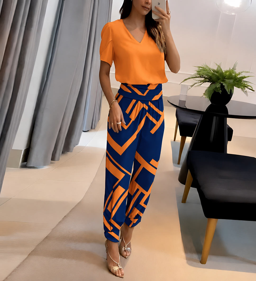 Vornara | Women's Two Piece Set Jogger Pants & Top - Image 1