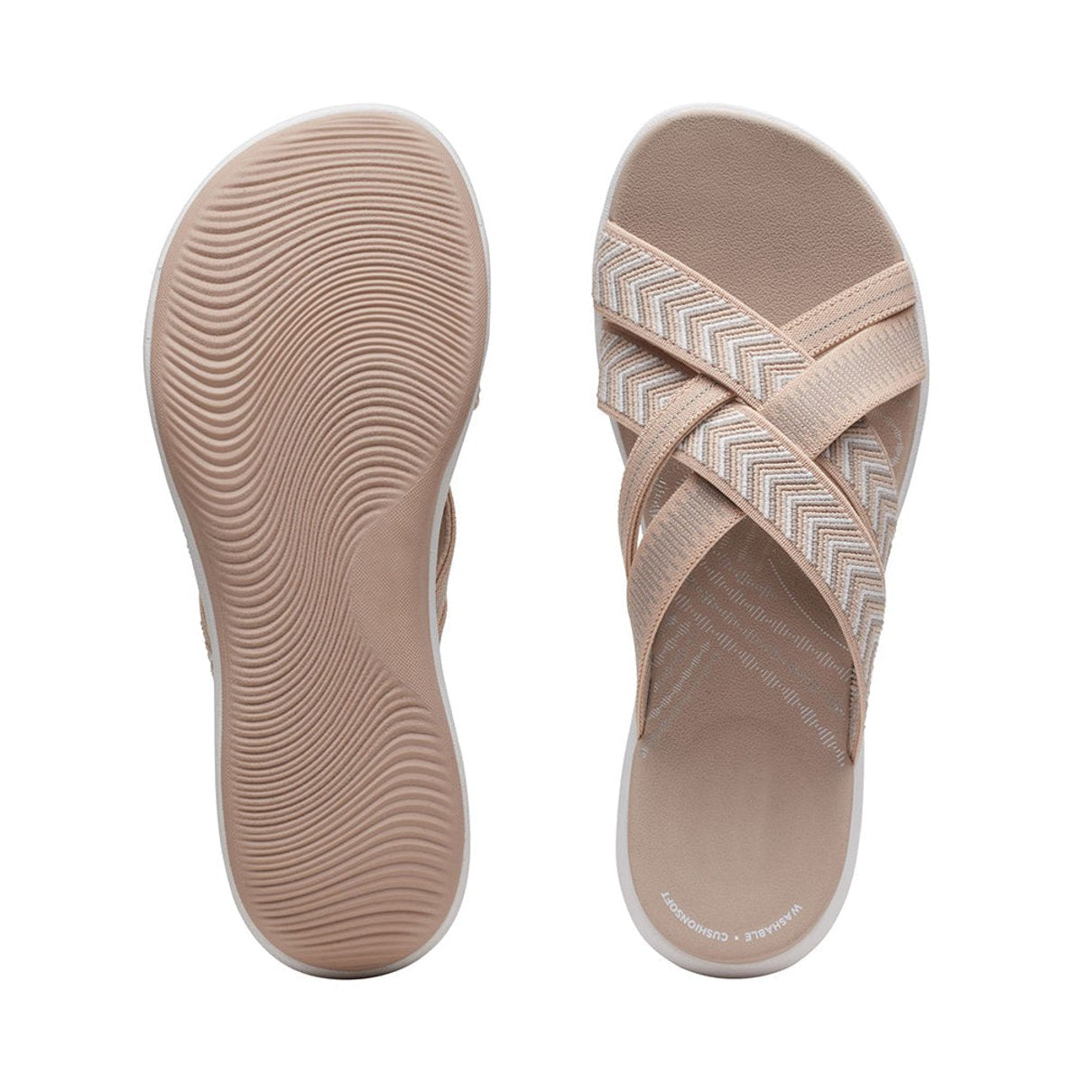 Wrenova | Women's Crossover Strap Slide Sandals - Image 5
