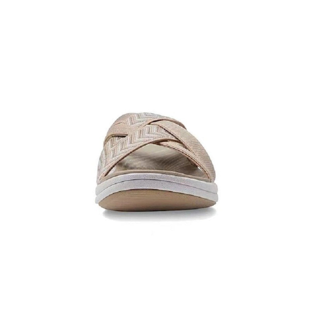 Wrenova | Women's Crossover Strap Slide Sandals - Image 8