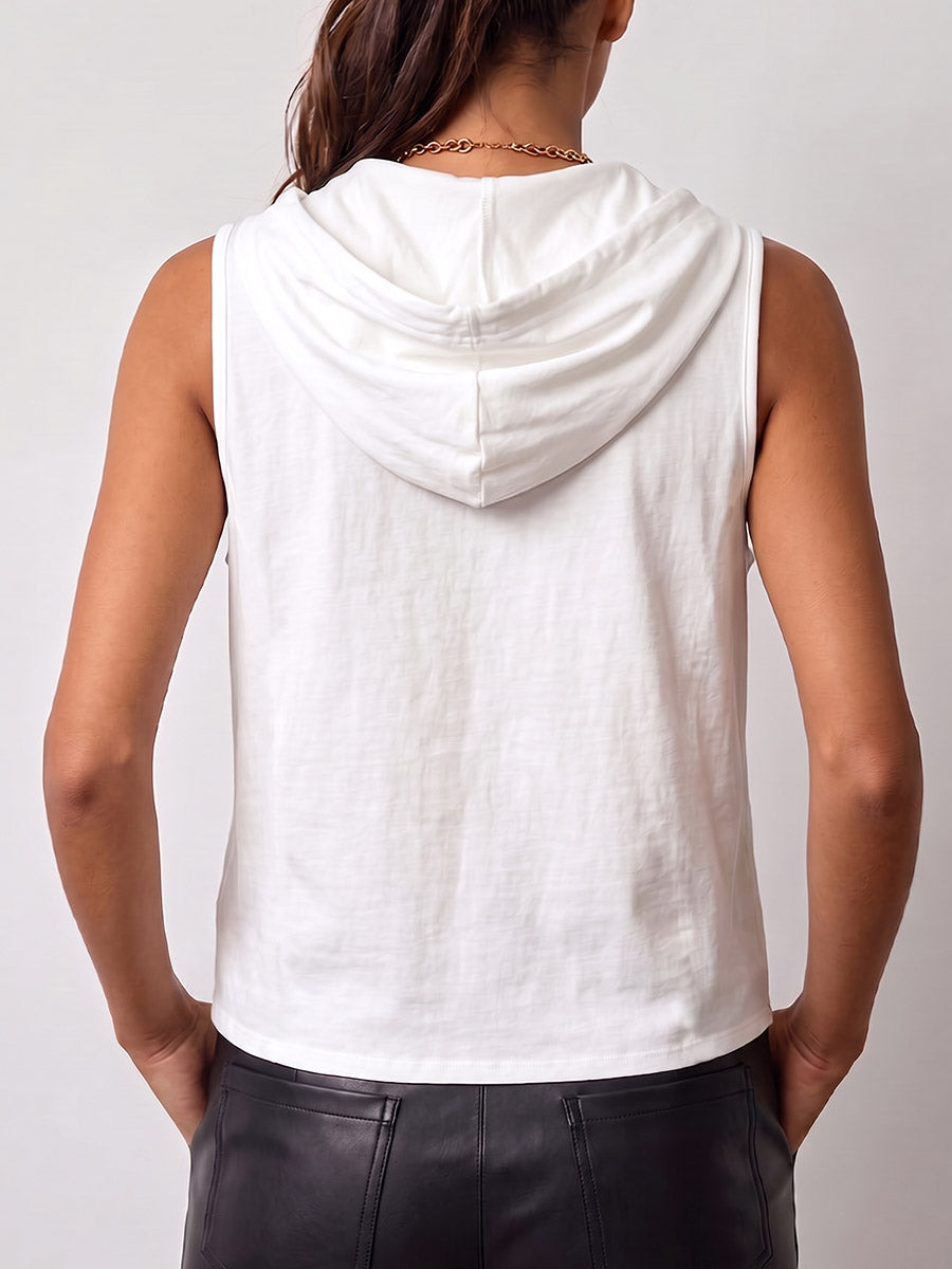 Wrenova | Women's Sleeveless Hoodie Tank Top - Image 2
