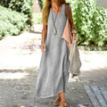 Wrenova | Women's Sleeveless V-Neck Maxi Dress - Image 1