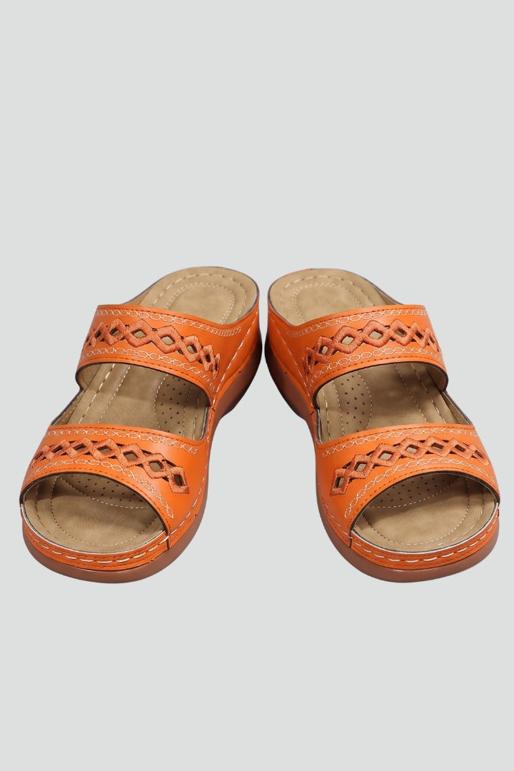 Wrenova | Women's Slide Sandals Cutout Strap - Image 2