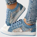 Zelvaine | Women's Orthopedic Sneakers Mesh - Light Blue - Image 2