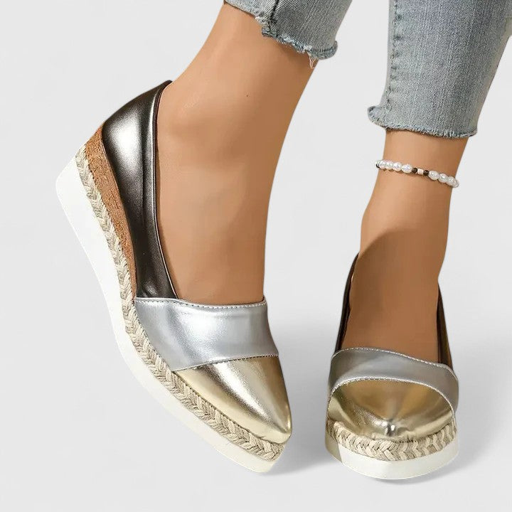 Zelvane | Women's Orthopedic Wedge Espadrille Loafers - Image 1