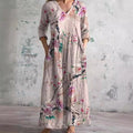 Zelvara | Women's Print Maxi Dress - Image 1