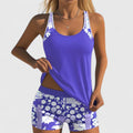 Zelvara | Women's Tankini Set Two-Piece Swimsuit - Royal Blue - Image 10