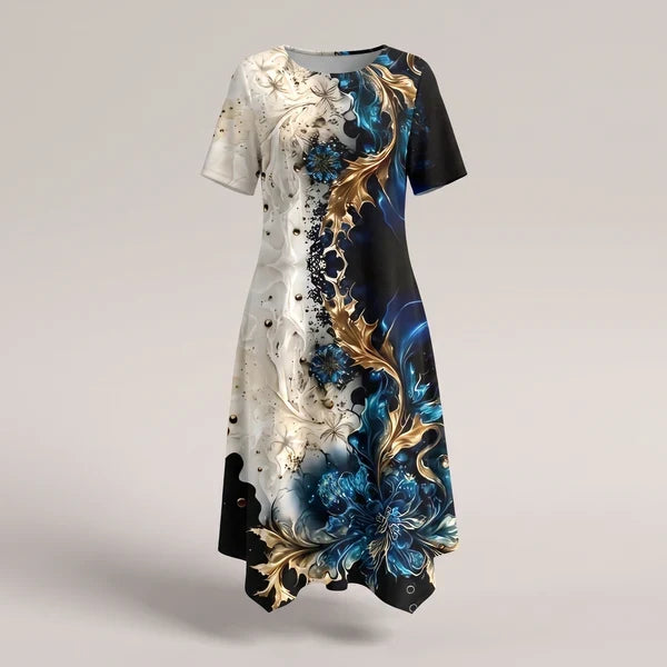 Zelveth | Women's Print Midi Dress - Image 1