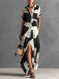 Zivara | Women's Casual Summer Maxi Shirt Dress - Image 1