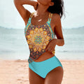 Zivorna | Women's One Piece Swimsuit Boho Print - Image 1