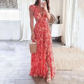 Zivorne | Women's Maxi Dress with Cutout - Image 1