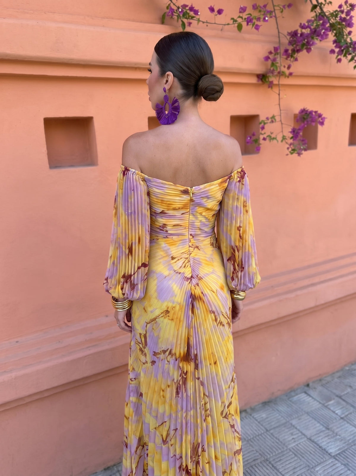 Zolvara | Women's Floral Maxi Dress Off-Shoulder - Image 3