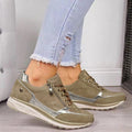 Zolvara | Women's Orthopedic Zip-Up Sneakers - Grey - Image 4