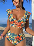 Zolvara | Women's Tropical Print Bikini Set - Image 1