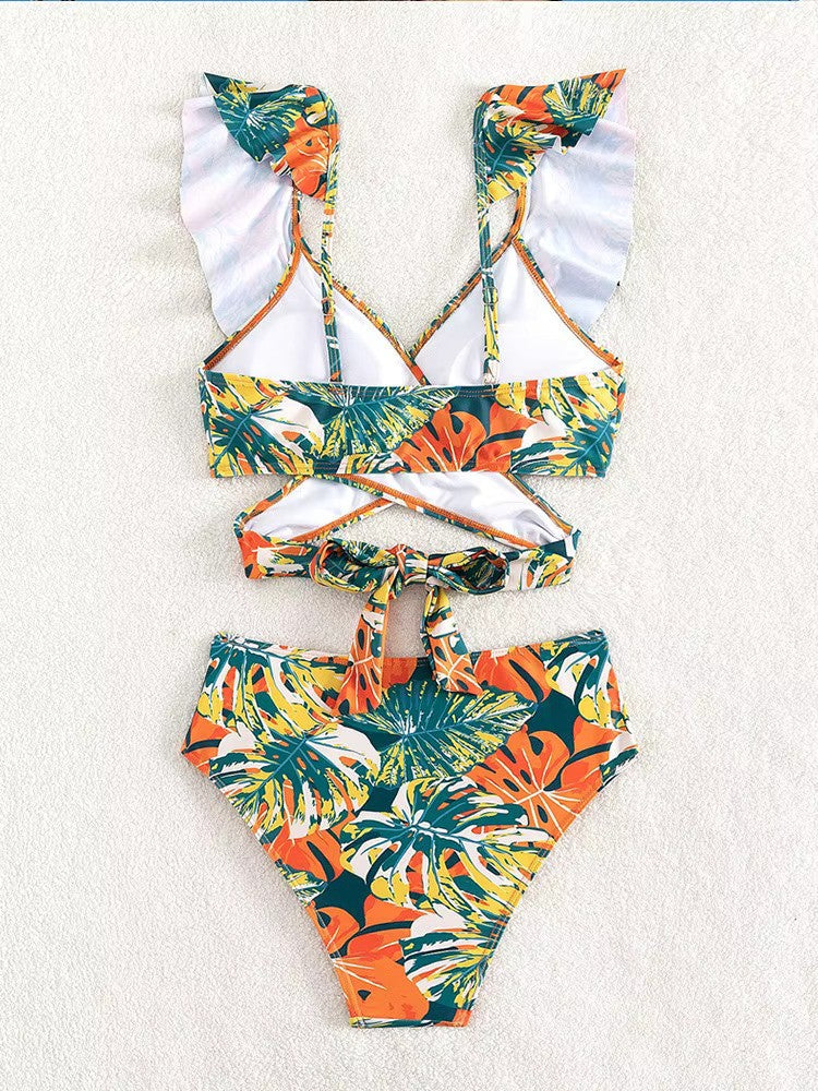 Zolvara | Women's Tropical Print Bikini Set - Image 5